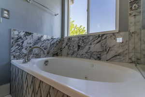 Bathroom with a bath