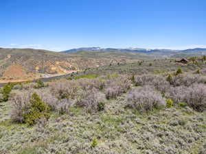 View of mountain background