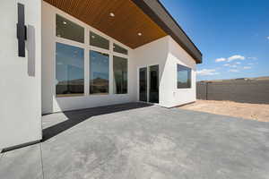 View of patio / terrace featuring fence