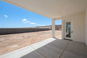 View of patio / terrace with a fenced backyard