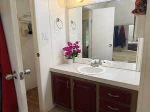 Bathroom featuring vanity