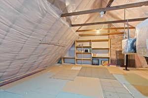 View of attic