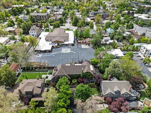 Aerial view of residential area