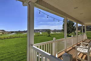 Covered deck for enjoying Boulder views and weather