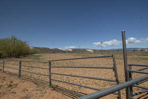 Outdoor riding arena with lighting