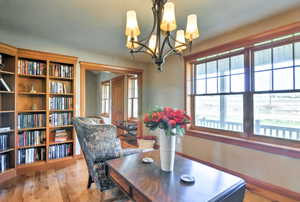 Library on Main level with incredible views to the North