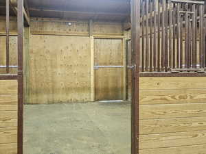 Stalls in barn