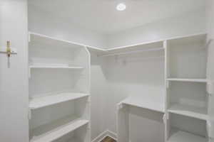 View of spacious closet
