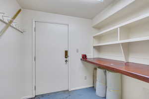 Lots of room for crafts, hobbies, or storage