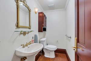 Half bath on main floor