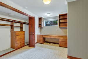 Bedroom #2 has built-in desk and dresser