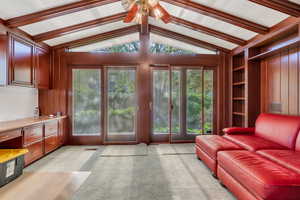 Doors allow access to backyard