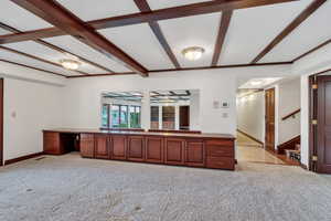 Large rec room in basement