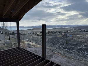 Deck with a mountain view