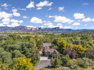 View of mountain background