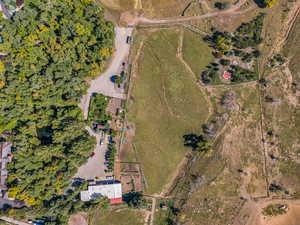Aerial view of property and surrounding area