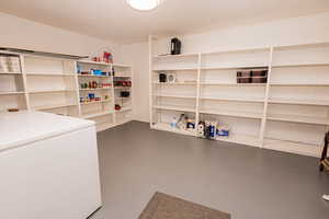 View of storage room