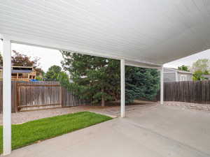 View of patio / terrace with a fenced backyard
