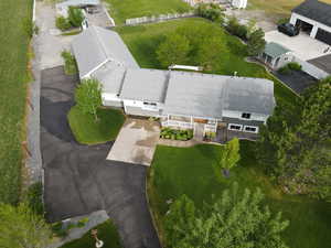 View from above of property