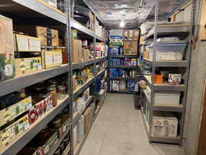 View of storage room