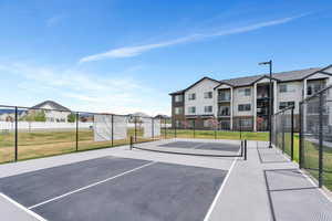View of pickle ball court