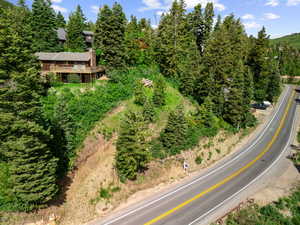 Aerial view of property and surrounding area