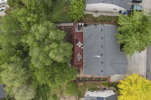 View from above of property