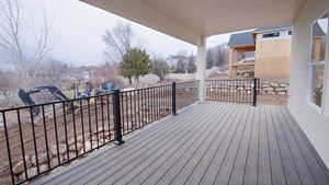 View of deck
