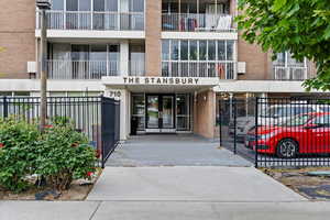 The Stansbury entrance.