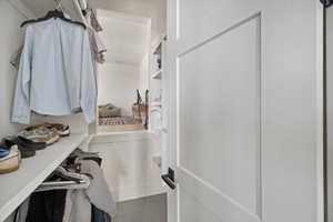 View of spacious closet