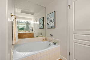 Primary suite garden tub