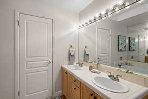 Primary suite double vanities