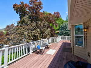 View of wooden terrace