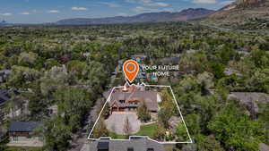 eriView of property location featuring property boundaries highlighted and mountains