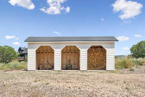 View of outdoor structure