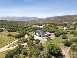Drone / aerial view of mountains