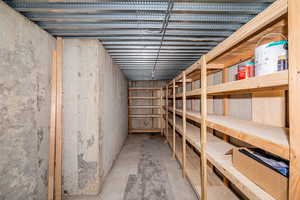 View of storage area