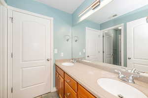 Full bath with double vanity