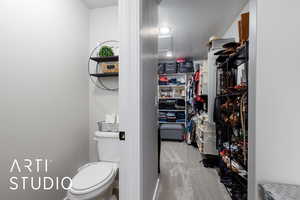 Bathroom with toilet