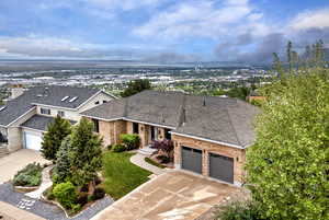 View from above of property