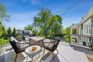 View of patio / terrace featuring a balcony