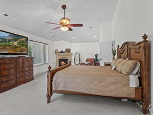 Large vaulted Primary Bedroom suite