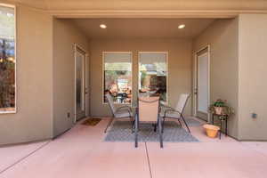 View of patio / terrace featuring outdoor dining space
