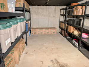 View of storage room