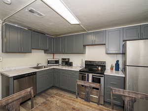Unit 2 kitchen with appliances included