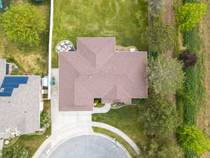 View from above of property