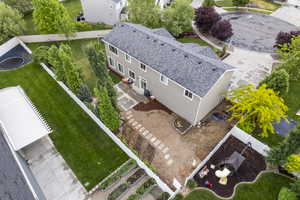 View from above of property