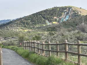 Adjacent Olympic Park Mountain Trails and Park City Trail System Bike Path.