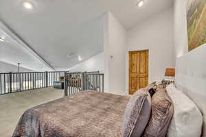 Open 25' x 23' Newly Carpeted Loft with sufficient space for a pool table. Lots of Room makes you feel 'Right At Home.'