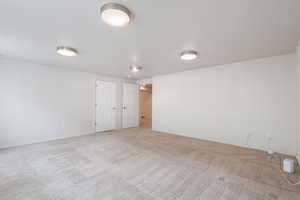 Large primary bedroom size and located in the basement